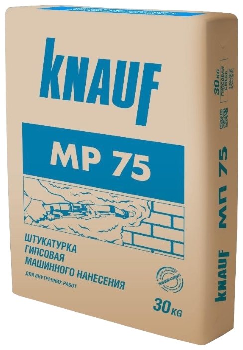 Штукатурка гипсовая Кнауф МП 75 МН 30кг (40 в под)