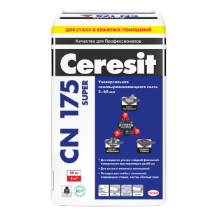 Наливной пол Ceresit CN175 (от 3 до 60 мм) (25кг/48шт)