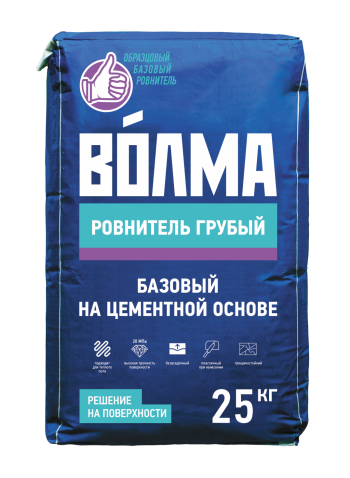 Наливной пол цементный Волма РОВНИТЕЛЬ ГРУБЫЙ 25кг( 48 в под)