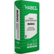 Шпаклевка цементная, белая Хабез ЖАКО 25 кг.56 шт/под.