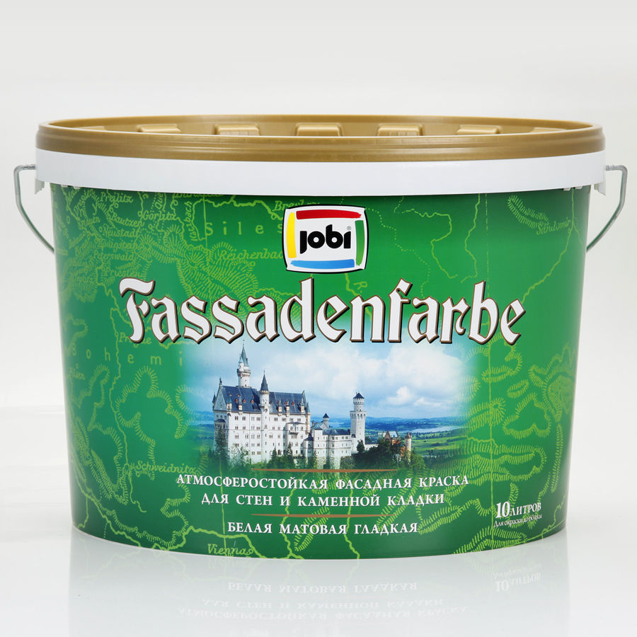 Краска Jobi Fassadenfarbe ФАСАДНАЯ 10л/40шт WHITE