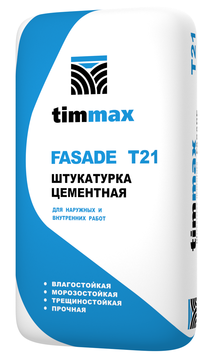 Штукатурка цементная Timmax T21 FACADE (25кг/48шт/1.2т)