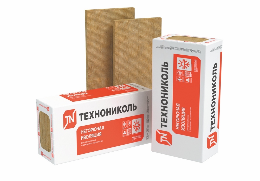 Утеплитель ТехноФАС ЭФФЕКТ 135пл. 80*600*1200 (3плиты/2,16м2/0,1728м3 40упак)