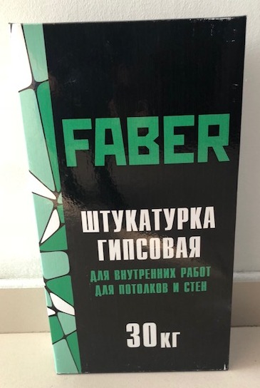 Штукатурка гипсовая Faber (30кг/45шт)