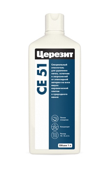 Очиститель эпоксидной затирки Ceresit CE51 (1л/12шт)