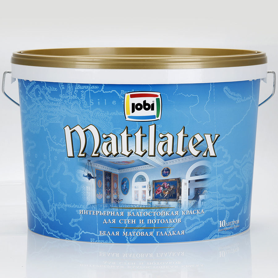 Краска Jobi Mattlatex ВЛАГОСТОЙКАЯ 5л/68шт RAL 6019