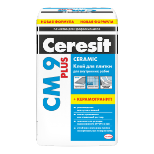 Клей д/плитки Ceresit CM9 PLUS д/внутр. работ (25кг/48шт)
