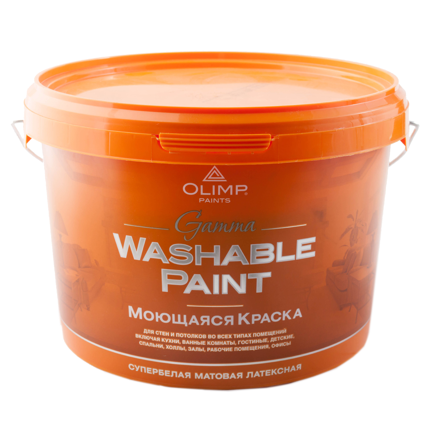 Краска Олимп МОЮЩАЯСЯ акрил. мат. "Гамма" 30С 5л/80шт