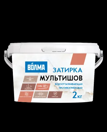НЛ Смесь сухая затирочная "ВОЛМА-Мультишов" СG2 WA, ГОСТ Р 58271 (темно-серая), 2кг