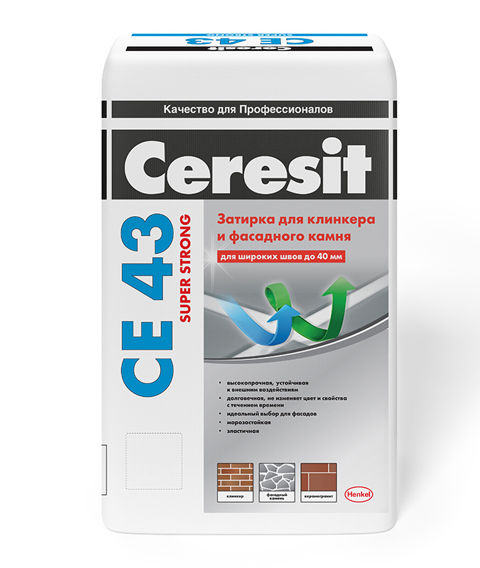 Затирка Ceresit CE43 высокопрочная (БАГАМА 43) (25кг/48шт)