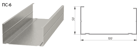 Профиль Албес HARD ПН-6 100х40 (0,60) L=3,00 (12шт/уп) (240шт/пал)