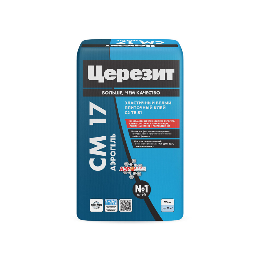 Клей д/плитки Ceresit CM17 АЭРОГЕЛЬ (25кг/48шт)