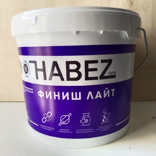 Полимерная шпатлевка Хабез Финиш белая 20 кг 