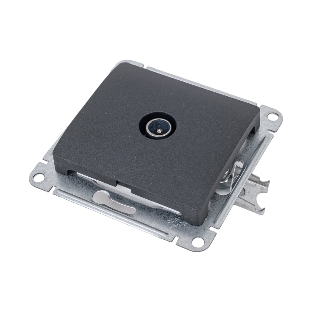 Оконечная розетка TV Systeme Electric GLOSSA 1DB, АНТРАЦИТ GSL000791