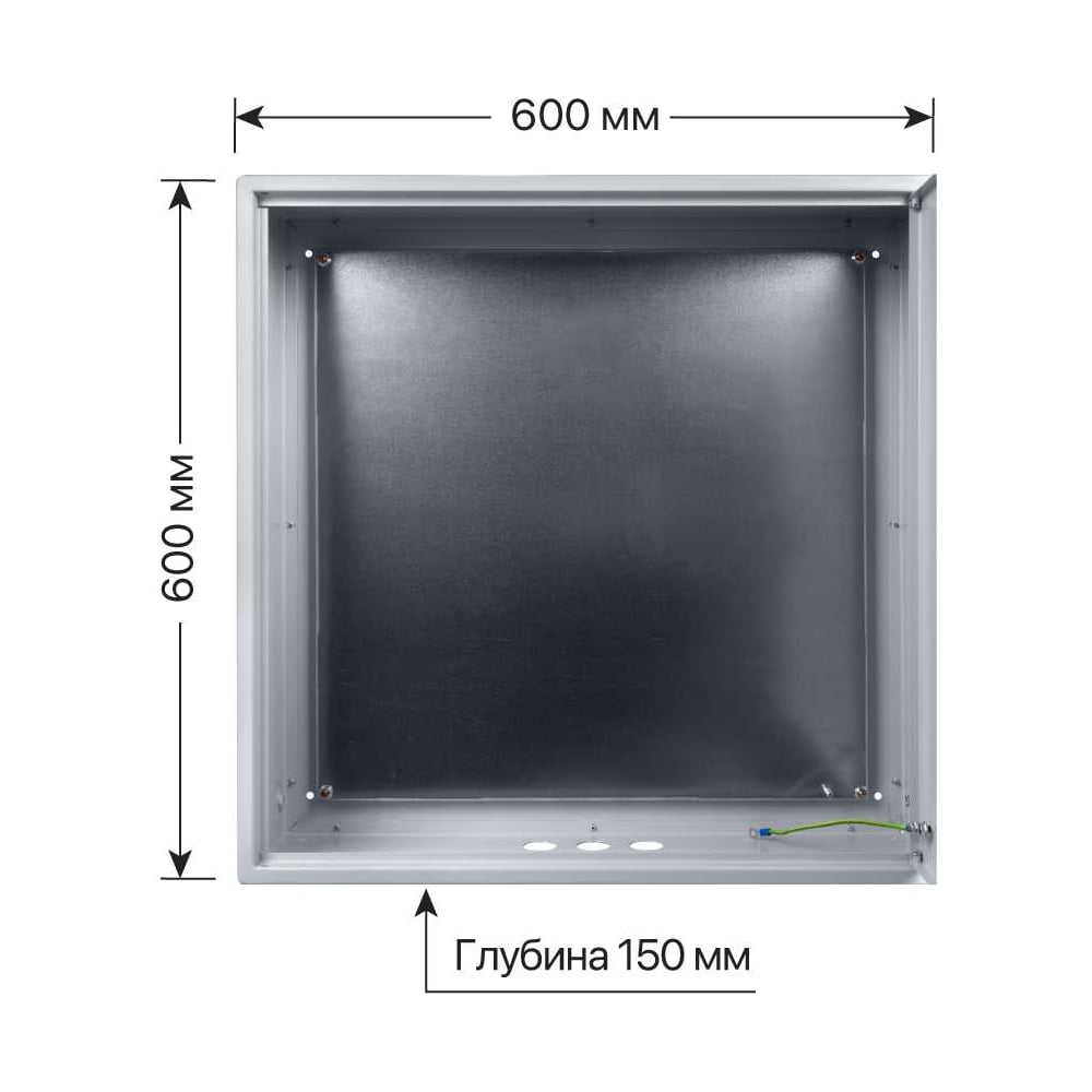 Корпус металлический ЩМП-6.6.1-0 (600х600х150) TDM