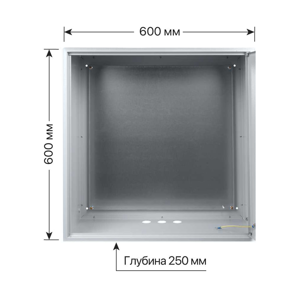 Щит с монтажной панелью ЩМП-6.6.2-0 600х600х250 TDM ELECTRIC SQ0905-0064