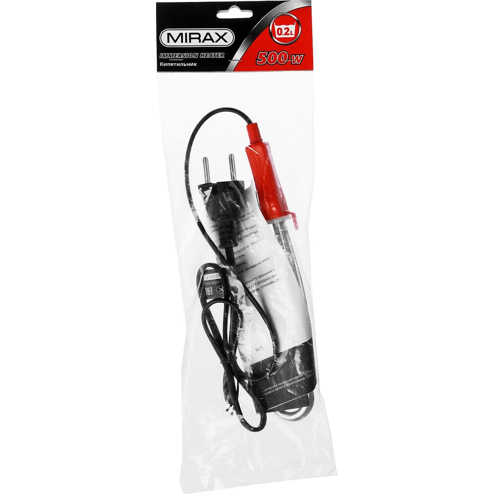 Кипятильник MIRAX 500Вт, 220В, 1/50,100