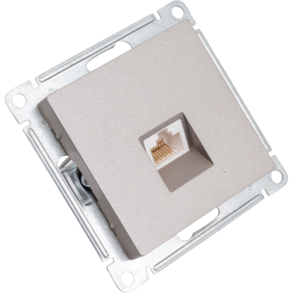 SE Atlas Design Шампань роз комп RJ45, механизм