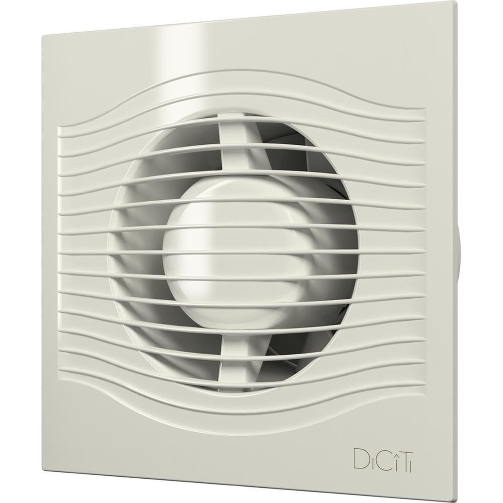 Осевой вытяжной вентилятор с обратным клапаном DICITI SLIM 4C D 100 Ivory 89-841