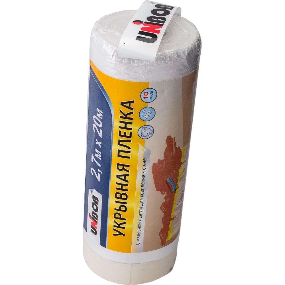 Пленка укрывная с молярной лентой Unibob 2,7м х 20м 25шт/уп
