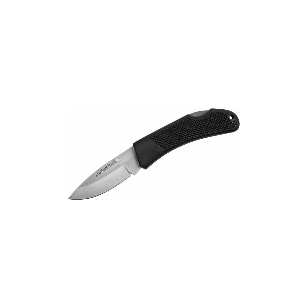 Складной нож с обрезиненной ручкой STAYER средний 47600-1_z01