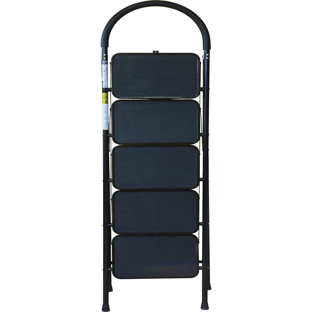 Стальная стремянка Алюмет с широкими ступенями 5 ступеней. Серия MCH205