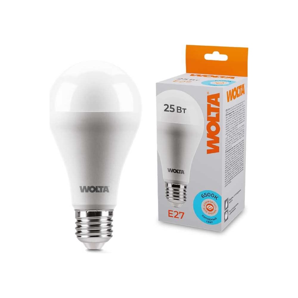 Светодиодная лампа Wolta 25Вт 6500К E27 25W67BL25E27