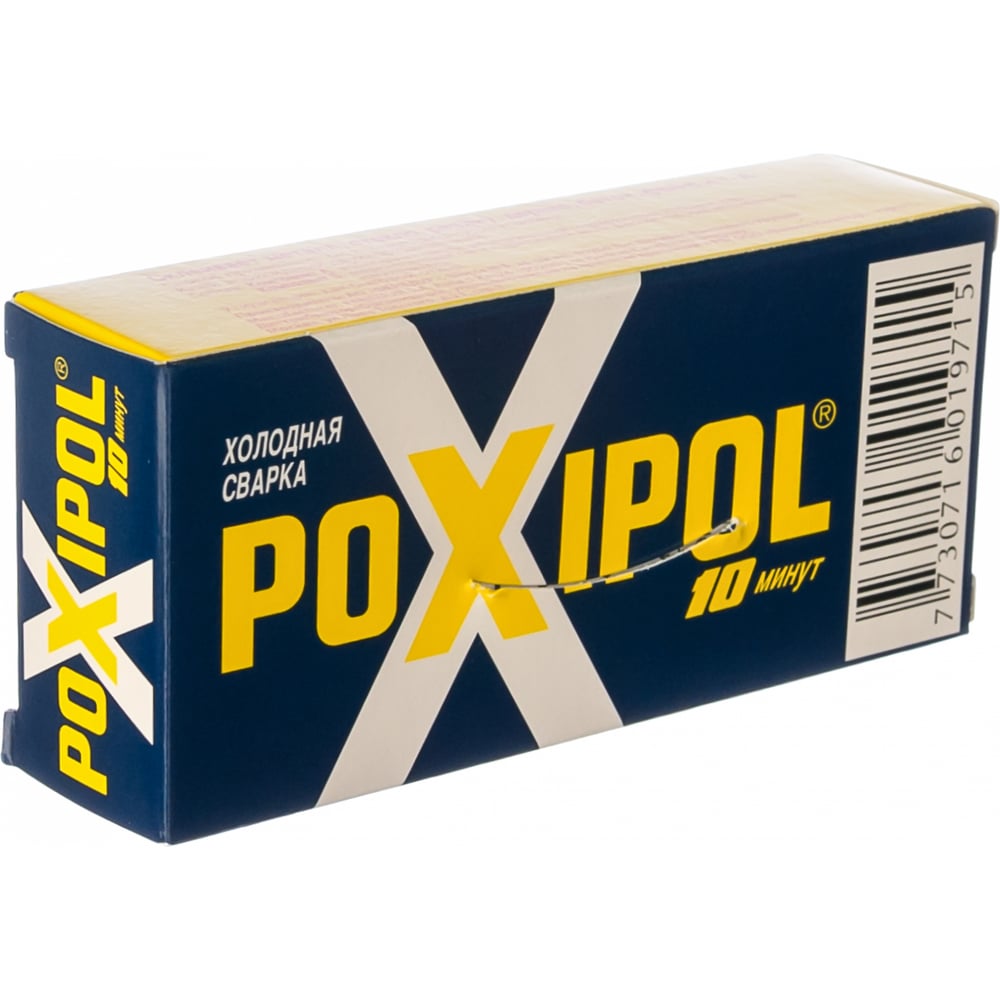 Холодная сварка POXIPOL, двухкомпонентный эпоксидный клей, серый, 14мл