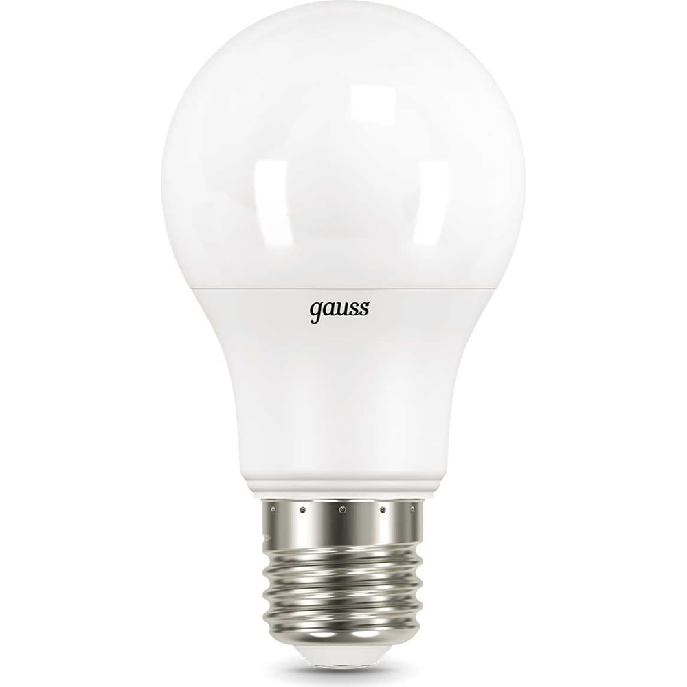 Лампа светодиодная LED 7W E27 A60 2700k, теплый белый, GAUSS