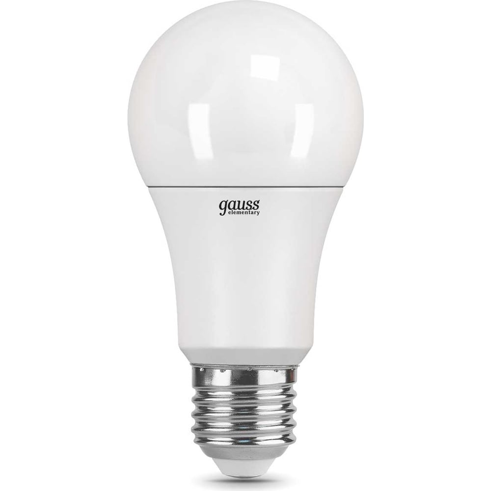 Лампа светодиодная LED Elementary 12W E27 A60 3000k, теплый белый, GAUSS