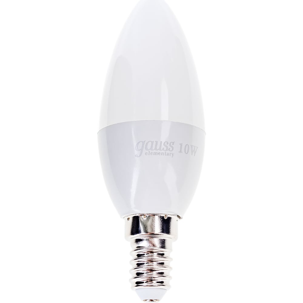 Лампа Gauss LED Elementary Свеча 10W E14 730Лм 4100K SQ 33120