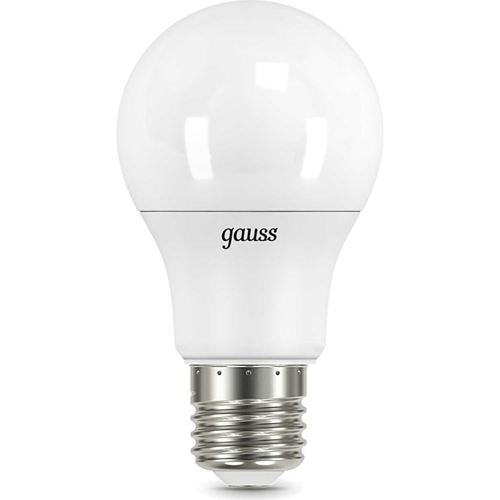 Лампа светодиодная LED 12W E27 A60 3000k, теплый белый, GAUSS