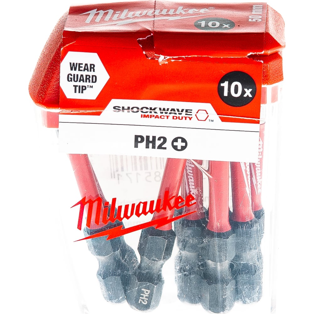 Биты Milwaukee SHOCKWAVE PH2 50мм