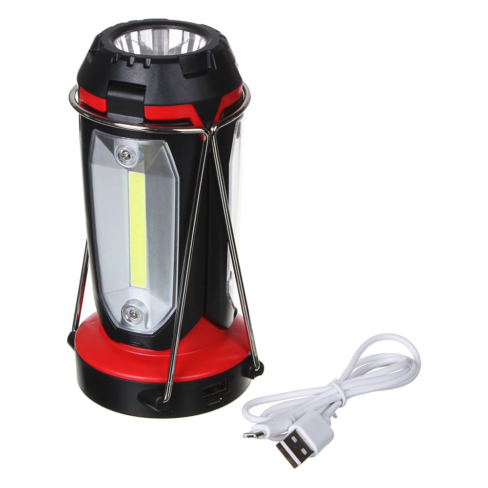 Фонарь-светильник "Чингисхан", переносной 1 LED, 3COB, USB, 6 режимов