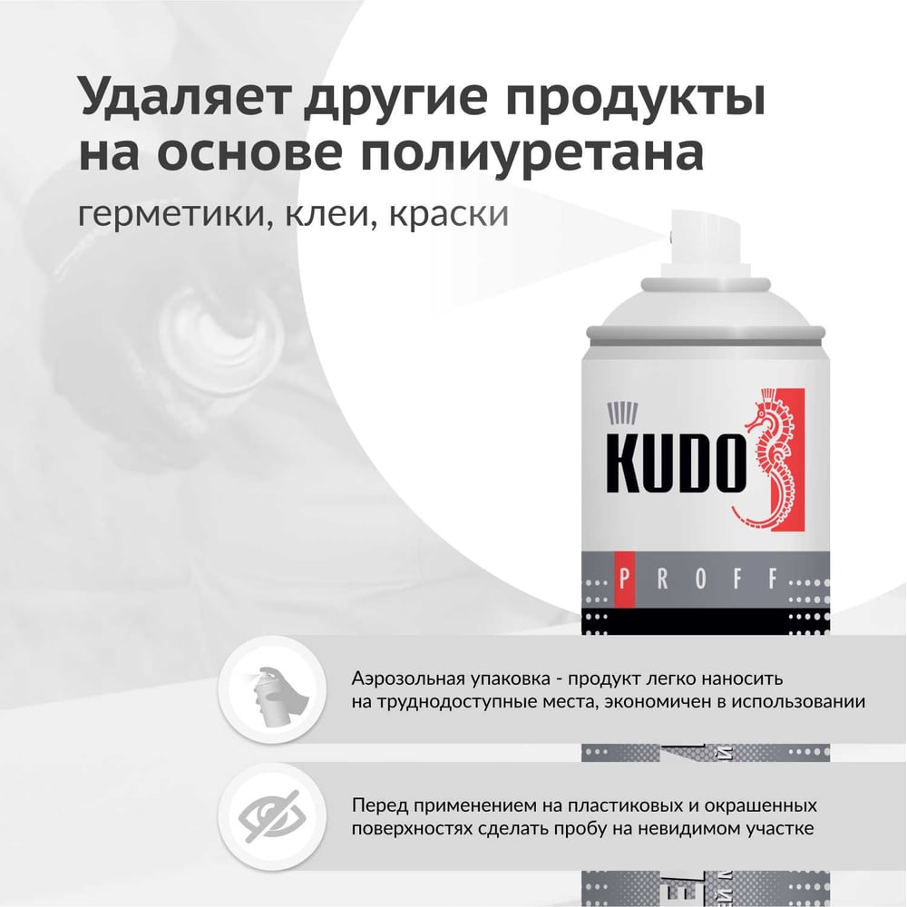 Удалитель застывшей пены KUDO Foam Remover 400мл (12шт/уп)