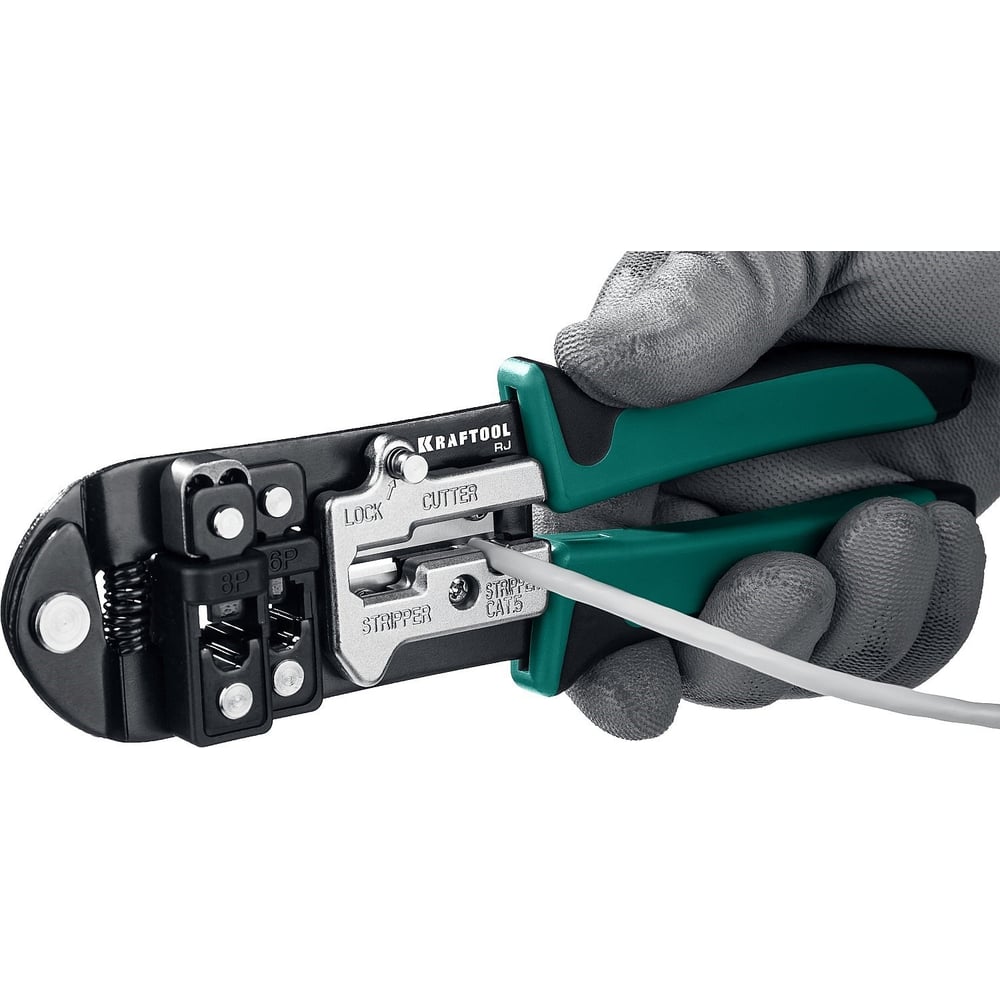 Кримпер универсальный Professional, RJ45, RJ11/RJ12, KRAFTOOL