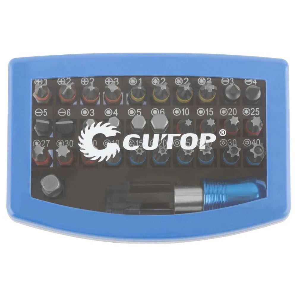 Набор бит в пластиковом боксе CUTOP Profi (32 предмета)