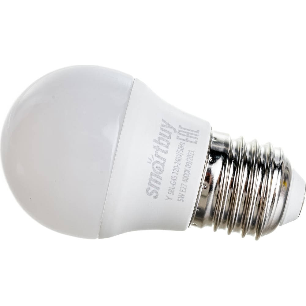 Светодиодная лампа Smartbuy LED G45-05W/4000/E27 SBL-G45-05-40K-E27