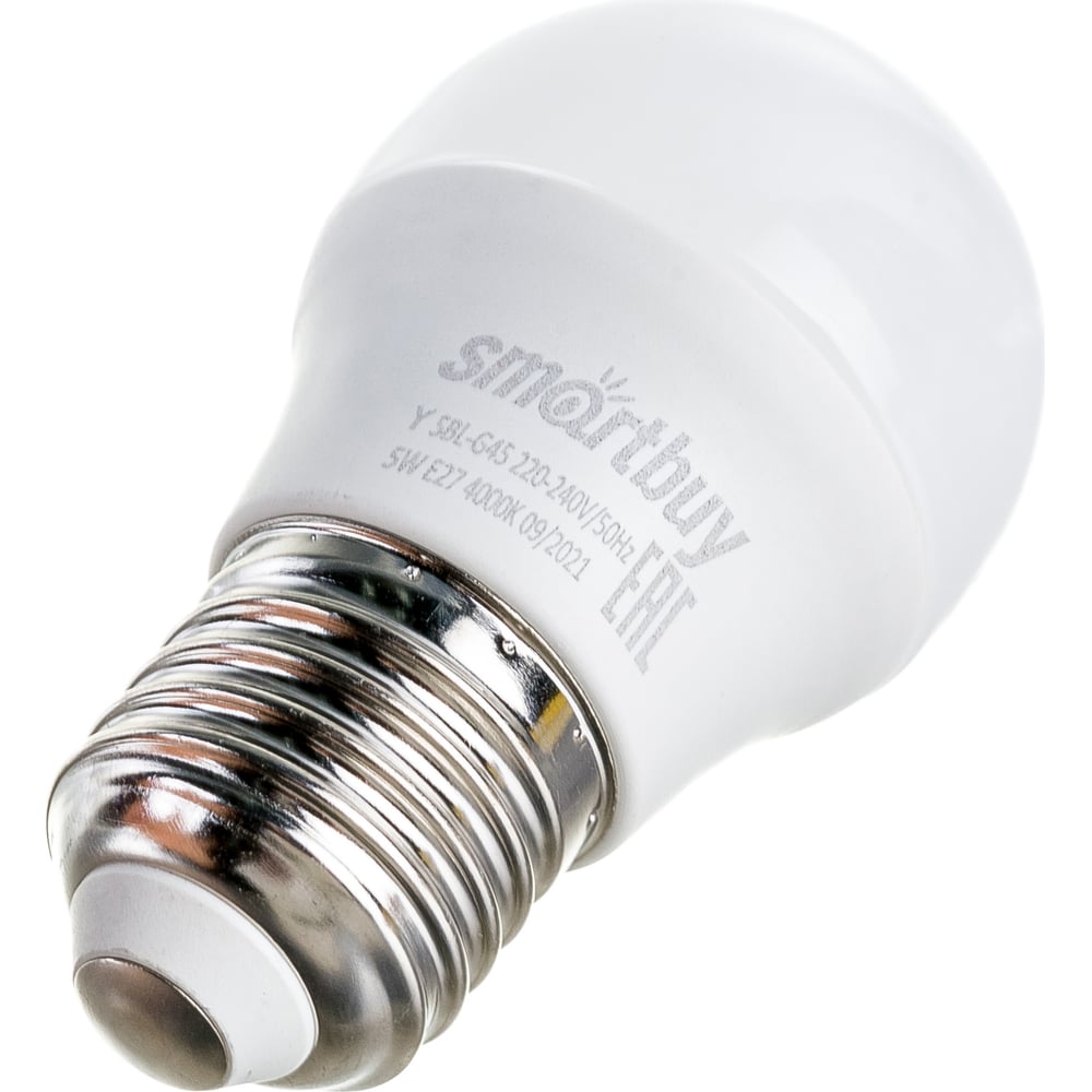 Светодиодная (LED) Лампа Smartbuy-G45-05W/4000/E27