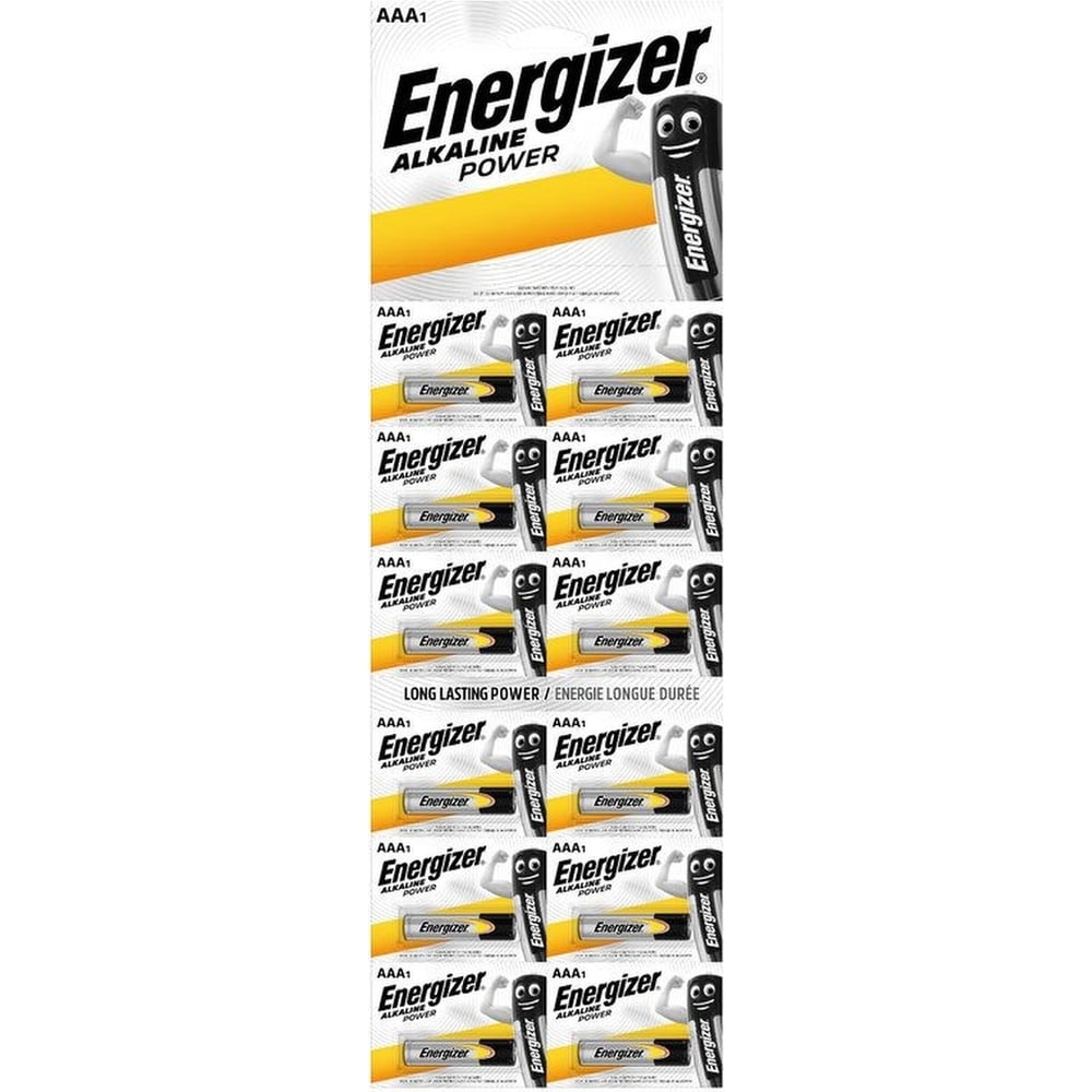 Батарейка Energizer POWER AAA BP 12шт в ленте