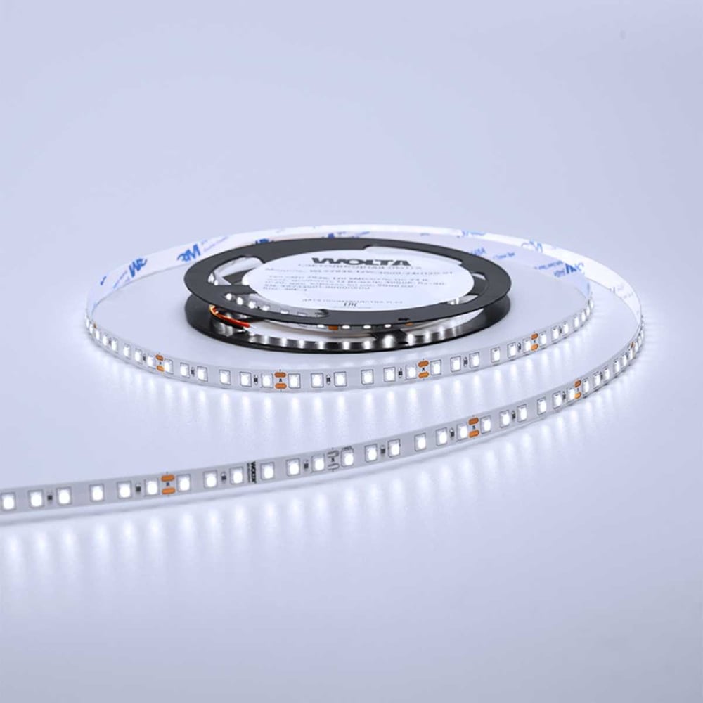 Светодиодная лента Wolta Decor SMD2835 12Вт 6500К 12В IP20 120led/m WLS2835-12W/6500/12H120-01