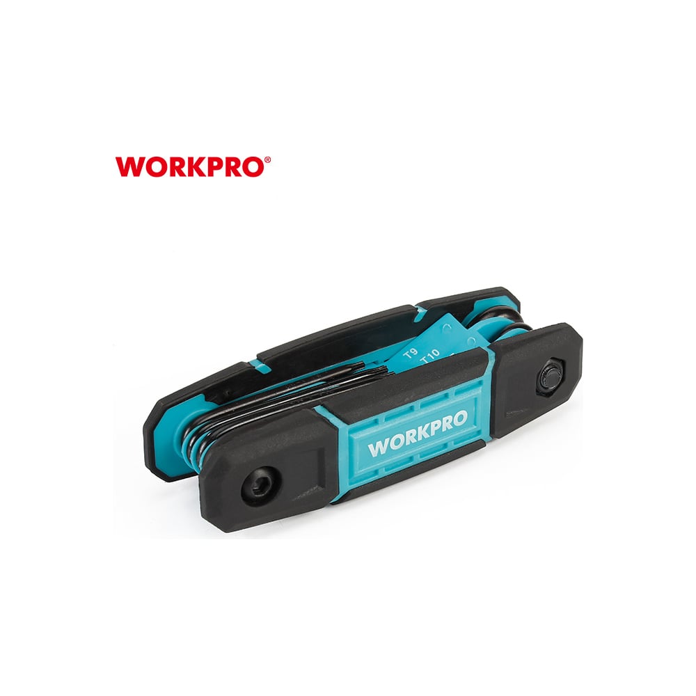 Набор шестигранных ключей WORKPRO TORX, складной, 8 шт.  WP222030