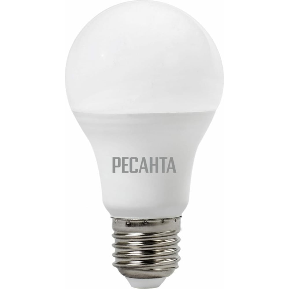 Светодиодная лампа Ресанта LL-R-A80-20W-230-6K-E27 груша, 20Вт, холодный, Е27 76/1/76