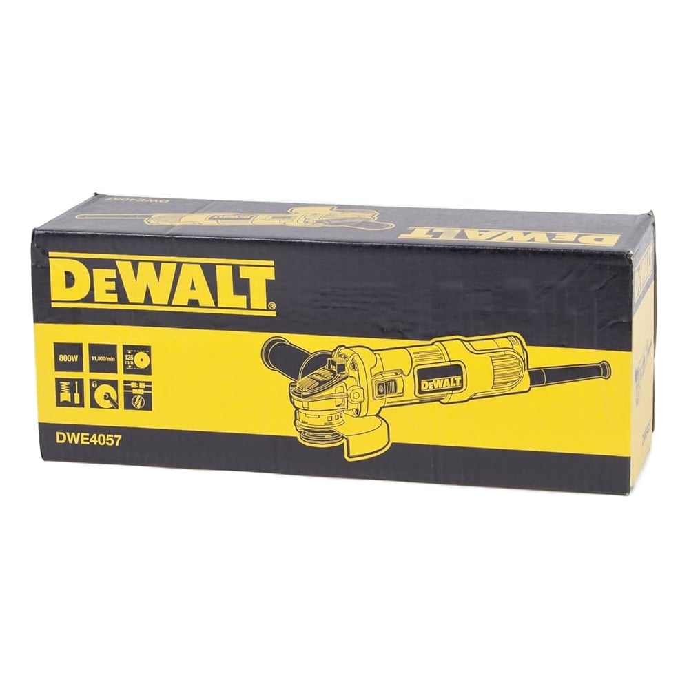 Угловая шлифмашина УШМ DeWalt DWE4057-QS 800Вт 125 мм