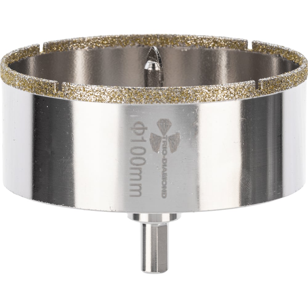 Коронка алмазная по керамике и кафелю с центрирующим сверлом TRIO-DIAMOND 100 мм 400100
