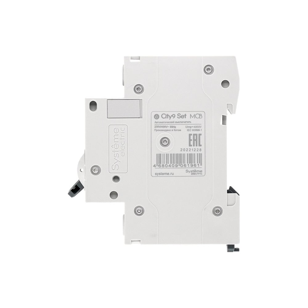 Автоматический выключатель System Electric City 9 SET (АВ) С 16А 1Р 4,5кА 230В