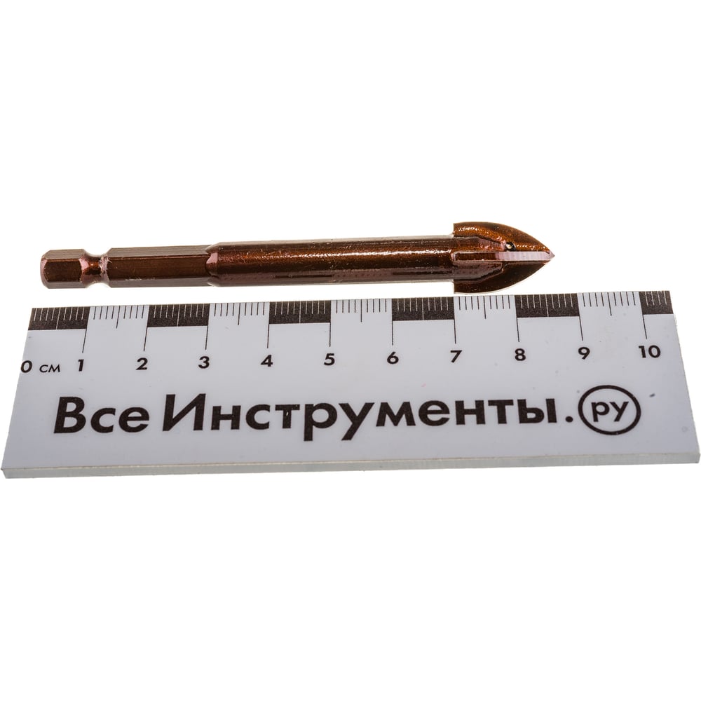 Сверло по стеклу, керамике и керамограниту 12 мм 4 грани РОСОМАХА 721012