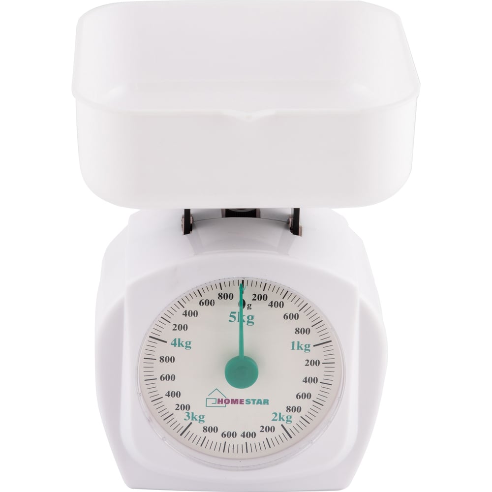 Весы кухонные механические HOMESTAR HS-3005М 5кг, цвет белый