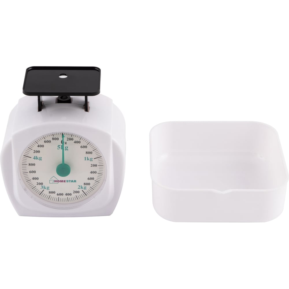 Весы кухонные механические HOMESTAR HS-3005М 5кг, цвет белый