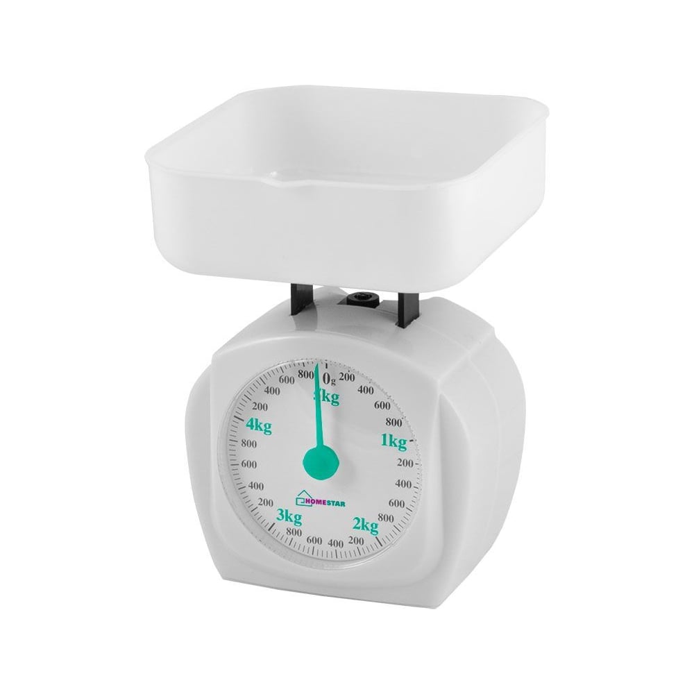 Весы кухонные механические HOMESTAR HS-3005М 5кг, цвет белый